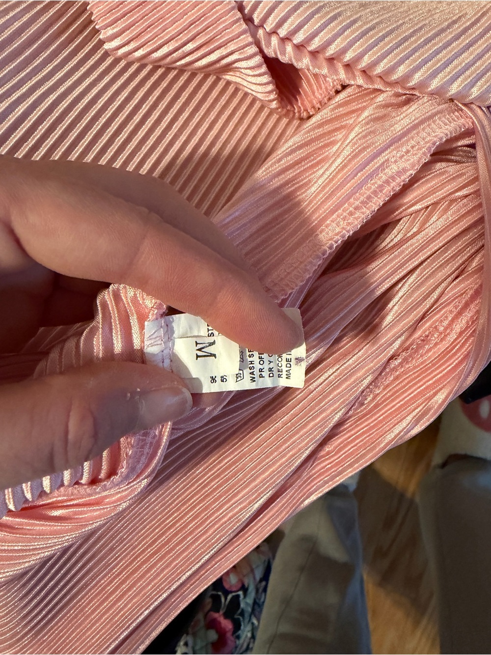 Pink Matching Button Down Set Size Medium - Picture 6 of 6